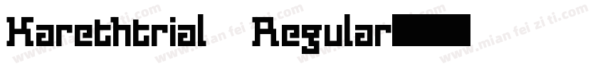 Karethtrial Regular字体转换